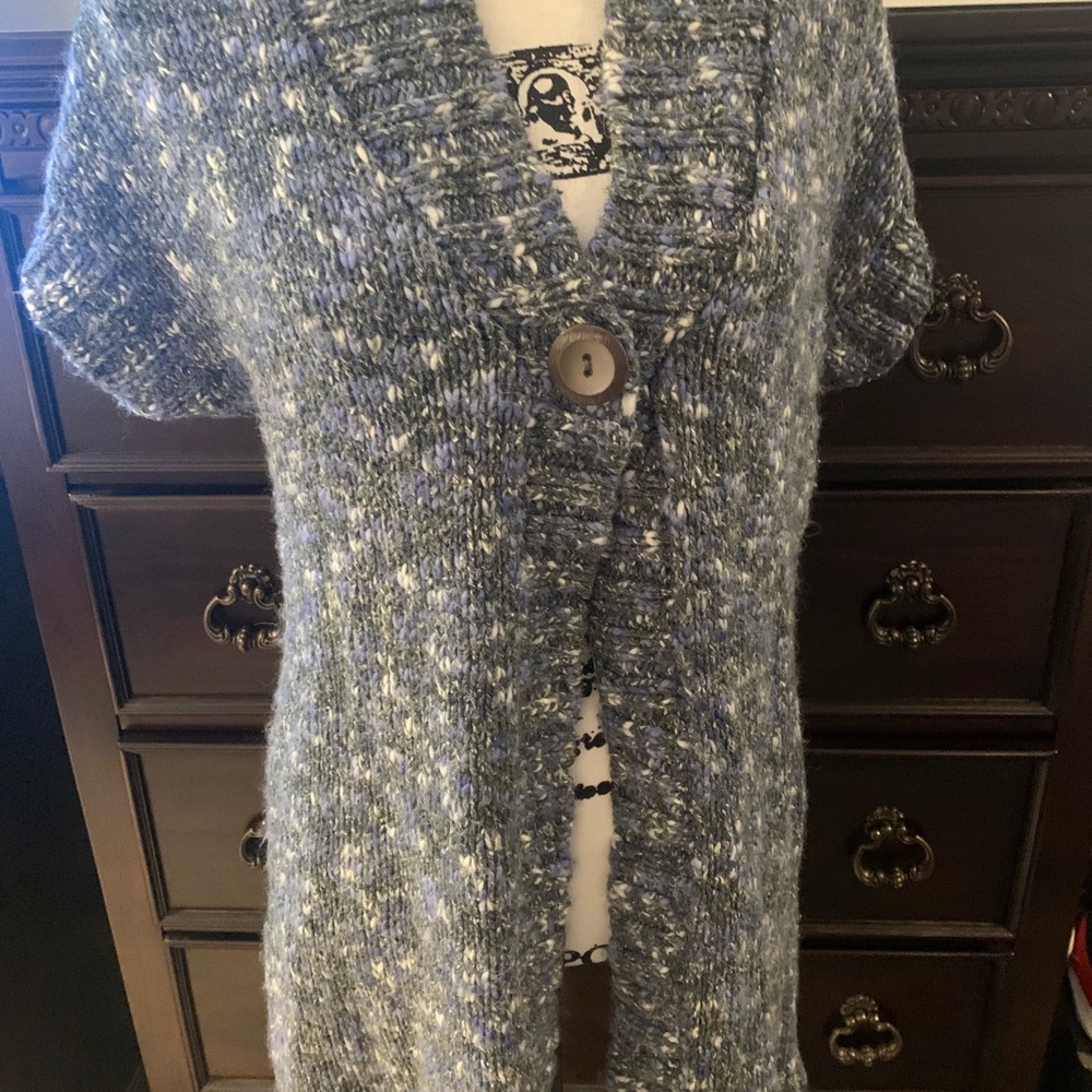 Style &co periwinkle blend sweater duster XL